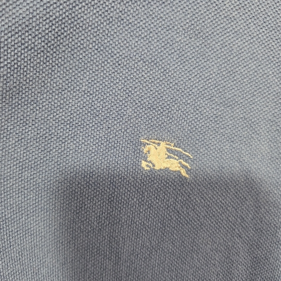 Burberry Blue Nova Check Polo Shirt Short Sleeve Men's Size M - Picture 4 of 7